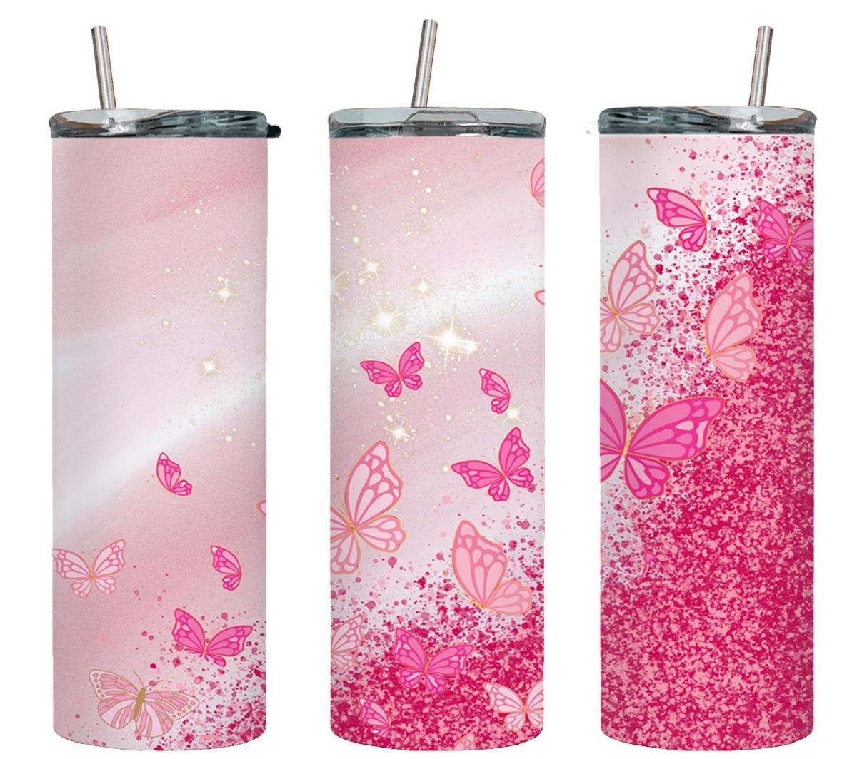 Butterfly Glitter Pink-8329